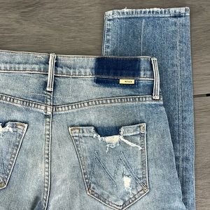 NWT MOTHER jean size 25 the stinger flood ankle light wash